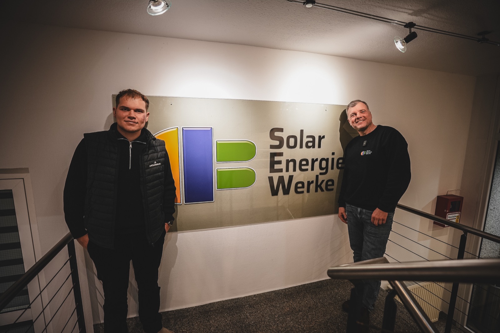Damian Mielecke zu Besuch bei den Solar Energie Werken
