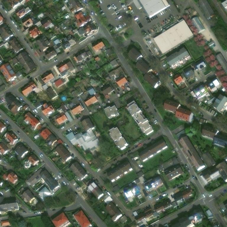 Satellitenansicht des Grundstücks